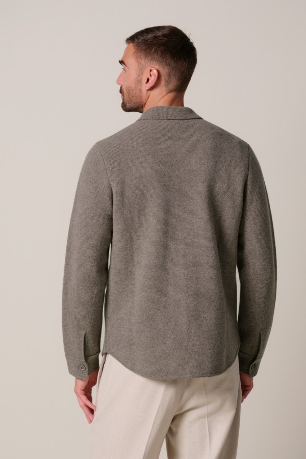 Afbeelding van PPXF30006D - Overshirt Full Botton - Paars - PROFUOMO