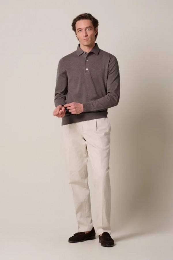 Afbeelding van PPXJ30003D - Polo One Pieze - Aubergine - PROFUOMO