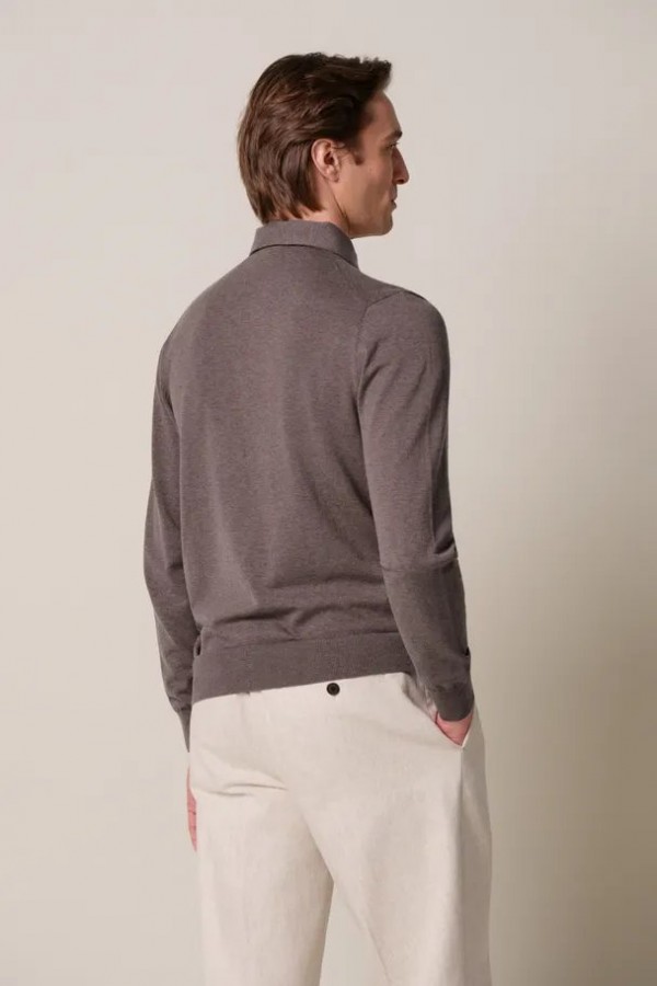 Afbeelding van PPXJ30003D - Polo One Pieze - Aubergine - PROFUOMO