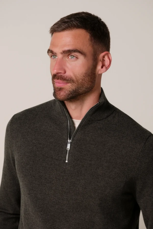 Afbeelding van PPXJ30012E - Heren Trui Half Zip - PROFUOMO