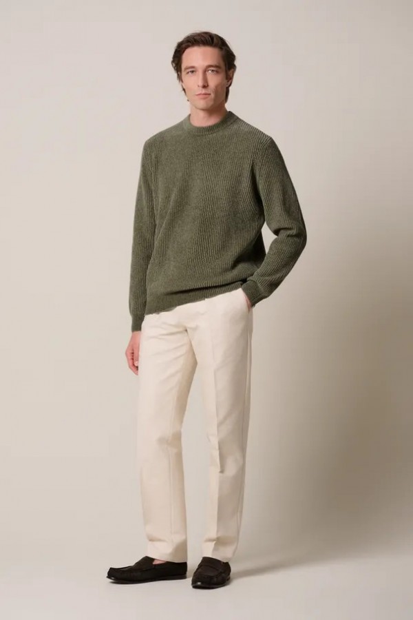 Afbeelding van PPXJ30034A - Pullover Crew Neck - Groen - PROFUOMO