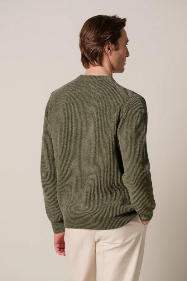 Afbeelding van PPXJ30034A - Pullover Crew Neck - Groen - PROFUOMO