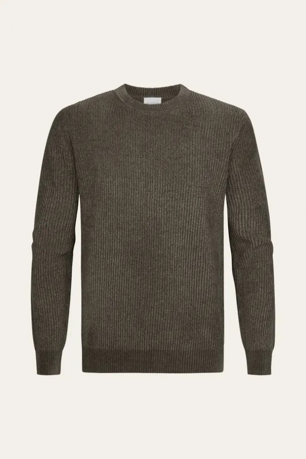 Afbeelding van PPXJ30034B - Pullover Crew Neck - Bruin - PROFUOMO