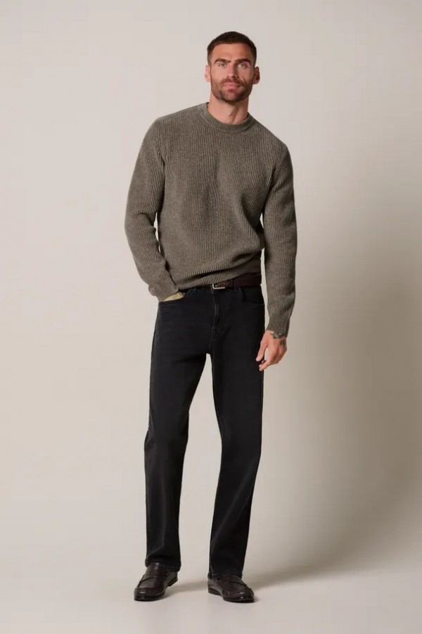 Afbeelding van PPXJ30034B - Pullover Crew Neck - Bruin - PROFUOMO