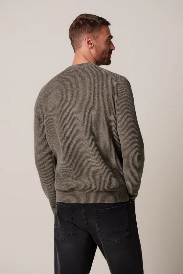 Afbeelding van PPXJ30034B - Pullover Crew Neck - Bruin - PROFUOMO