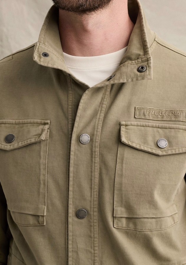 Afbeelding van PSW2608479 6485 - Button Jacket open end jersey  - PME LEGEND