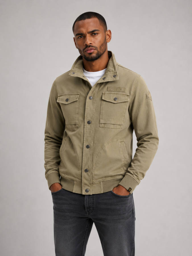 Afbeelding van PSW2608479 6485 - Button Jacket open end jersey  - PME LEGEND