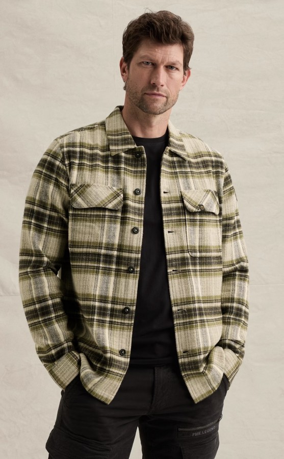Afbeelding van PSI2608230 - 6380 - Overshirt  Brushed YD soft Check - PME LEGEND
