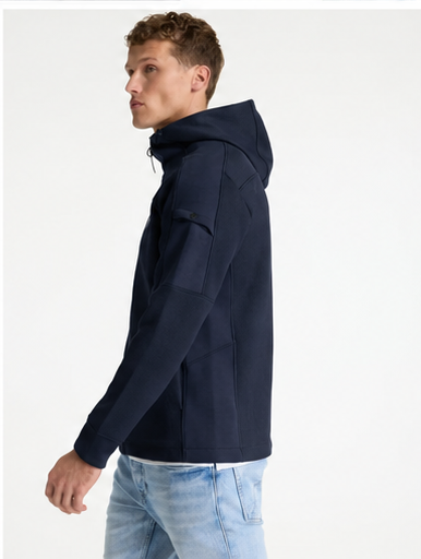 Afbeelding van 41150012 E6025 - Cardigan Sweat Vest Adan Zip -  CHASIN'