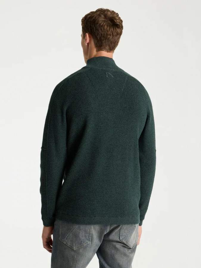 Afbeelding van 31140004 Oscar Brik Half Zip  - E5001 - Trui - Chasin'