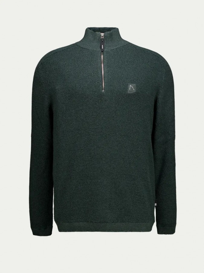 Afbeelding van 31140004 Oscar Brik Half Zip  - E5001 - Trui - Chasin'