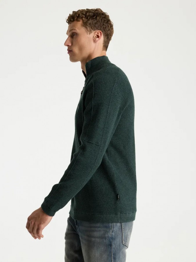 Afbeelding van 31140004 Oscar Brik Half Zip  - E5001 - Trui - Chasin'