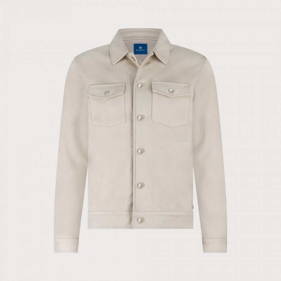 Afbeelding van Milano Jacket Stone Overshirt - Blue Industry