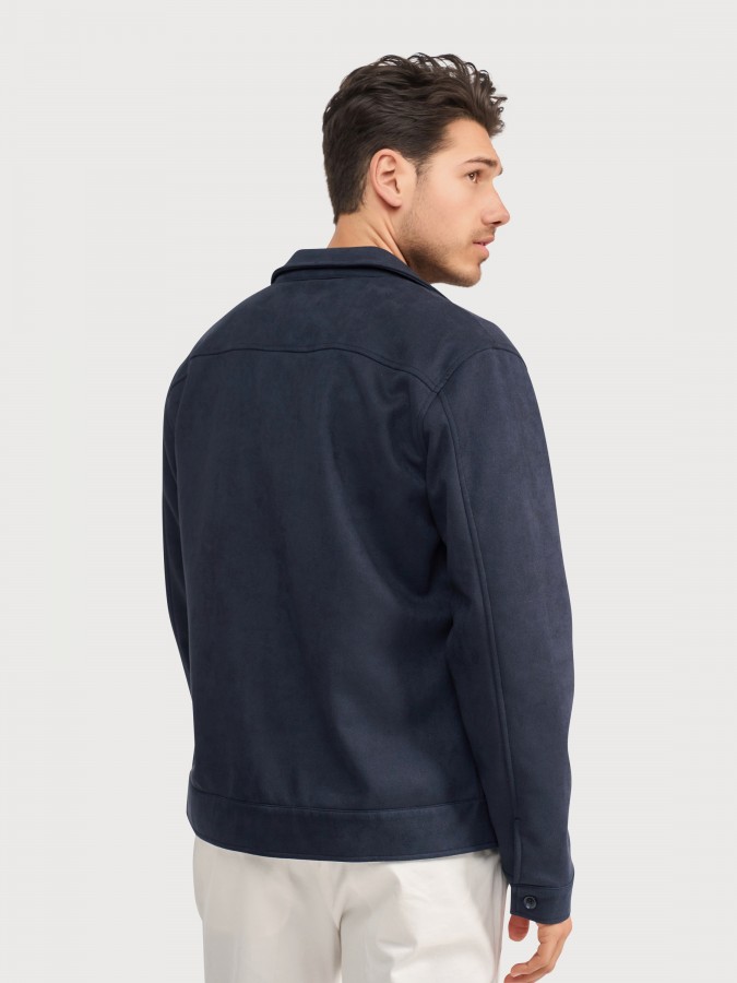 Afbeelding van Milano Jacket Navy  Overshirt  - Blue Industry