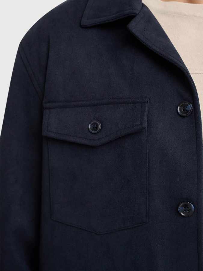 Afbeelding van Milano Jacket Navy  Overshirt  - Blue Industry