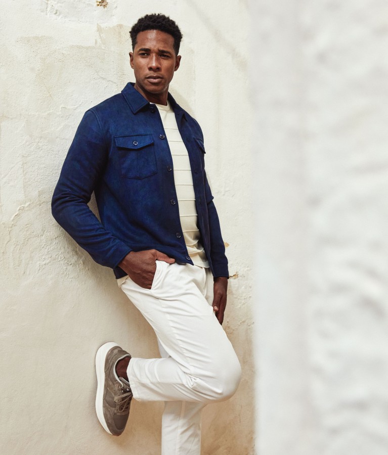 Afbeelding van Milano Jacket Navy  Overshirt  - Blue Industry