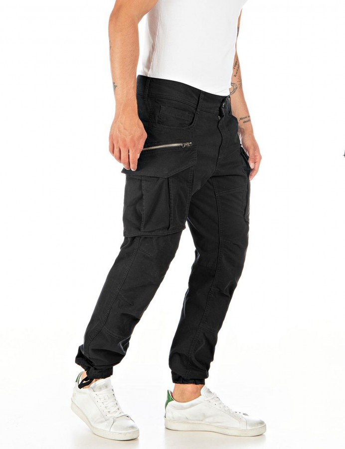 Afbeelding van M9873A JOE - Heren Cargo Pant BLACK  - REPLAY