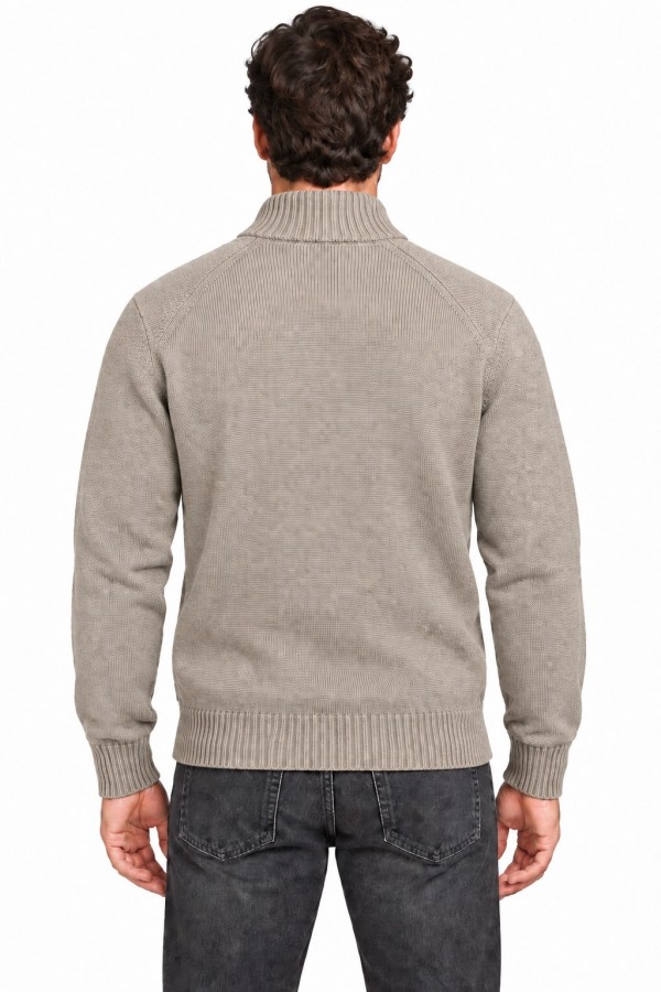 Afbeelding van KS3000031 KSCAELSON Cardigan 039 Sand Mix Heren Vest Kronstadt
