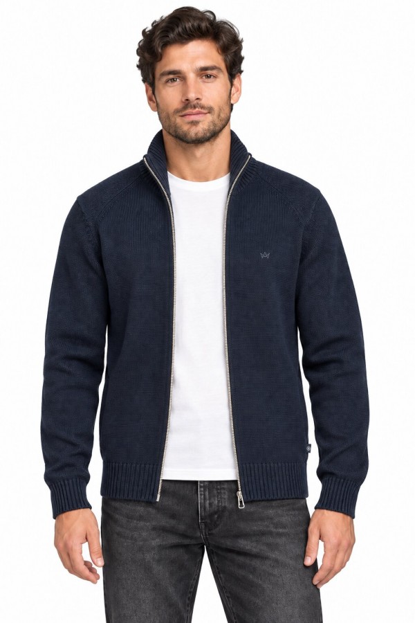 Afbeelding van KS3000031 KSCAELSON Cardigan 469 Sky Captain Heren Vest Kronstadt