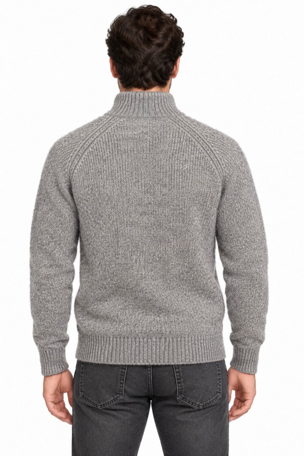 Afbeelding van KS35005 KSDORSEY Half Zip 913  Grey Mix -Trui - Kronstadt