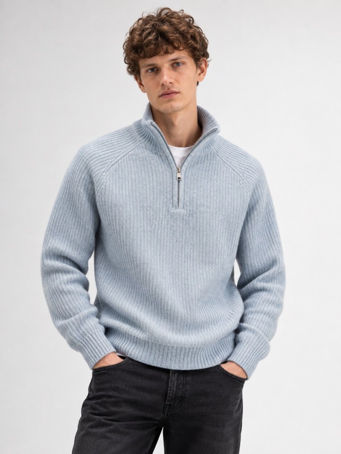 Afbeelding van KS35005 KSDORSEY Half Zip 696 Blue Shadow Mix - Kronstadt