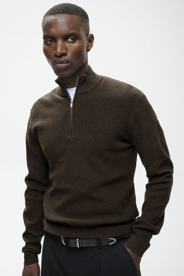Afbeelding van Lagoon Half Zip Trui - Turkisch Coffee  - Matinique