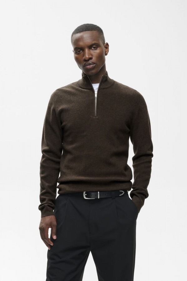Afbeelding van Lagoon Half Zip Trui - Turkisch Coffee  - Matinique