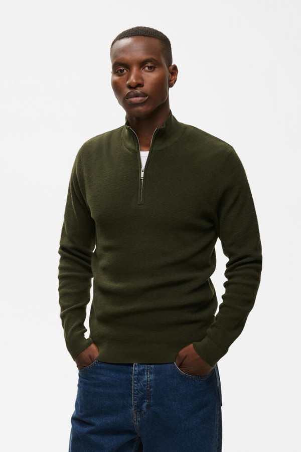 Afbeelding van Lagoon Half Zip Trui - Dark Forest - Matinique