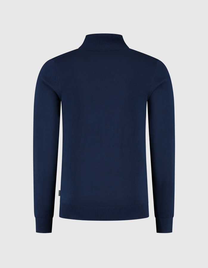 Afbeelding van CAS 19480 70050 Ocean Blue - Half Zip Trui - Saint Steve