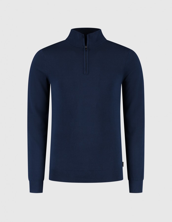 Afbeelding van CAS 19480 70050 Ocean Blue - Half Zip Trui - Saint Steve
