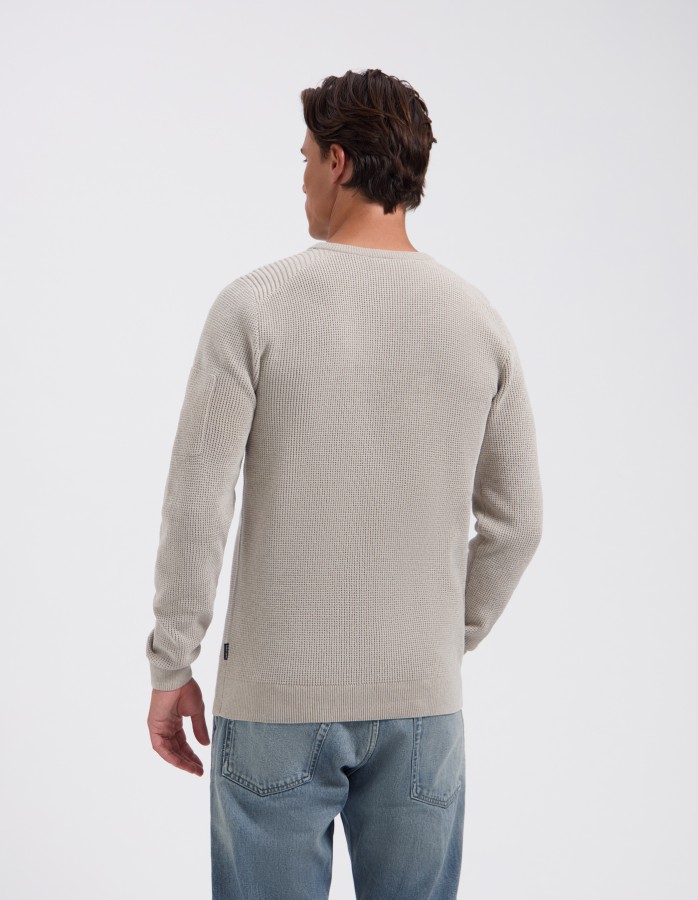 Afbeelding van LUX 20006 Sand Melee - Crew Neck Trui - Saint Steve