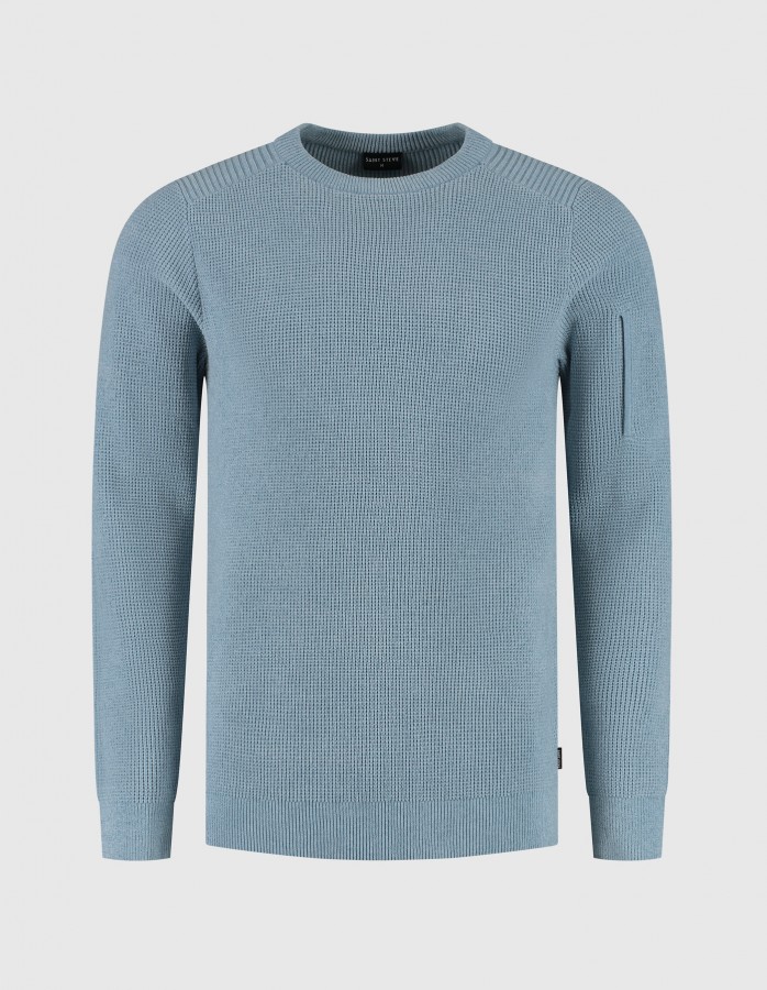 Afbeelding van LUX 70045 Ashley Blue - Crew Neck Trui - Saint Steve
