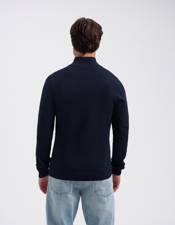 Afbeelding van ELWIN 70003 Dark Navy - Half Zip Trui - Saint Steve