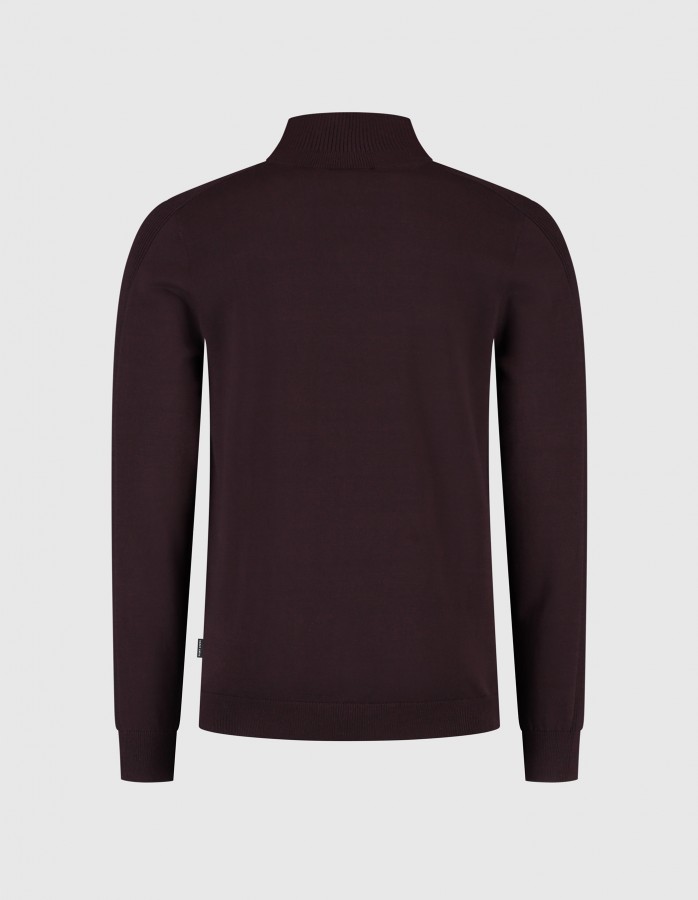 Afbeelding van ELWIN 80032 Merlot - Half Zip Trui - Saint Steve