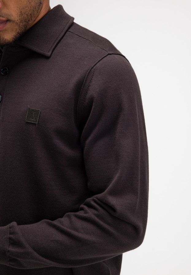Afbeelding van Clifden Polo M2616052 Topaz Brown 694 Trui - Butcher of Blue