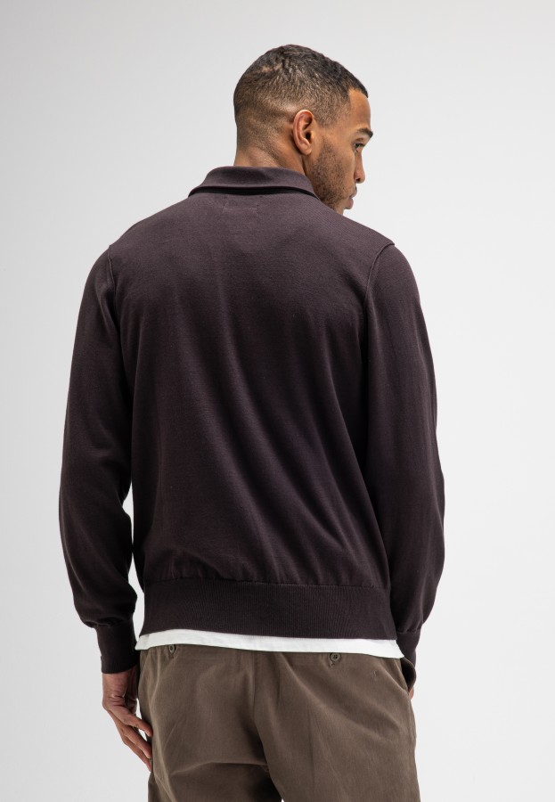 Afbeelding van Clifden Polo M2616052 Topaz Brown 694 Trui - Butcher of Blue