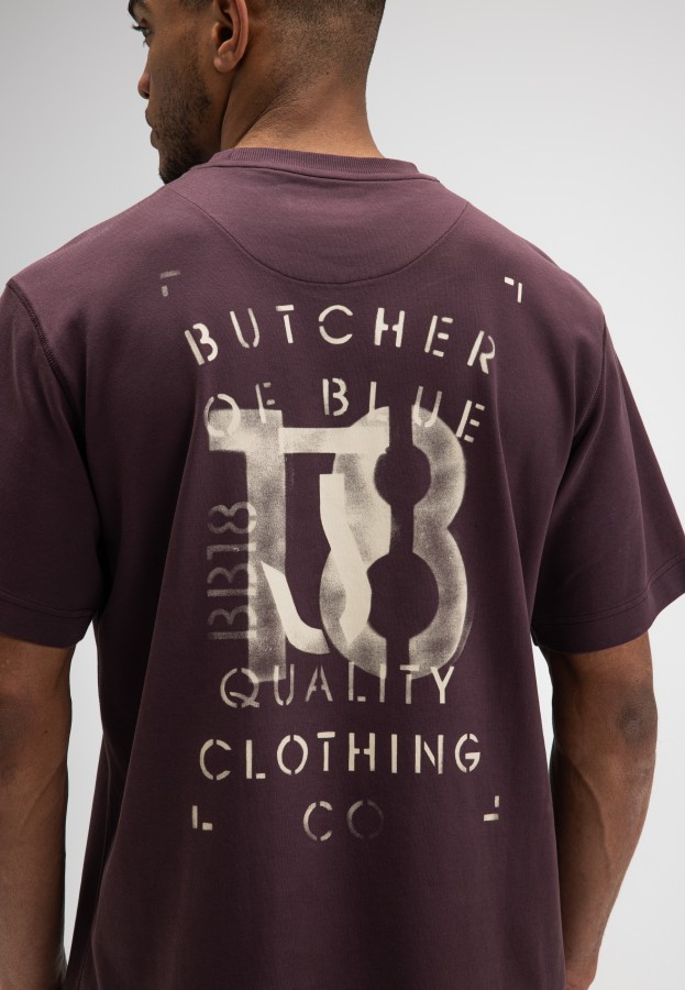 Afbeelding van Mercer Layer Loose - M2622023 Pascha Purple 845 -T-Shirt - Butcher of Blue