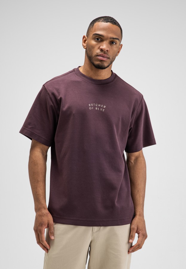 Afbeelding van Mercer Layer Loose - M2622023 Pascha Purple 845 -T-Shirt - Butcher of Blue