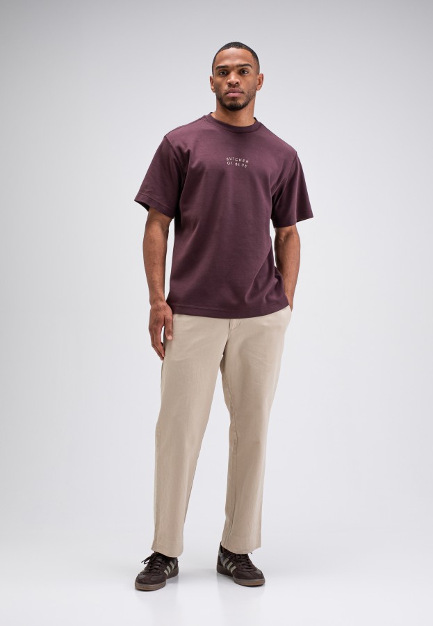 Afbeelding van Mercer Layer Loose - M2622023 Pascha Purple 845 -T-Shirt - Butcher of Blue