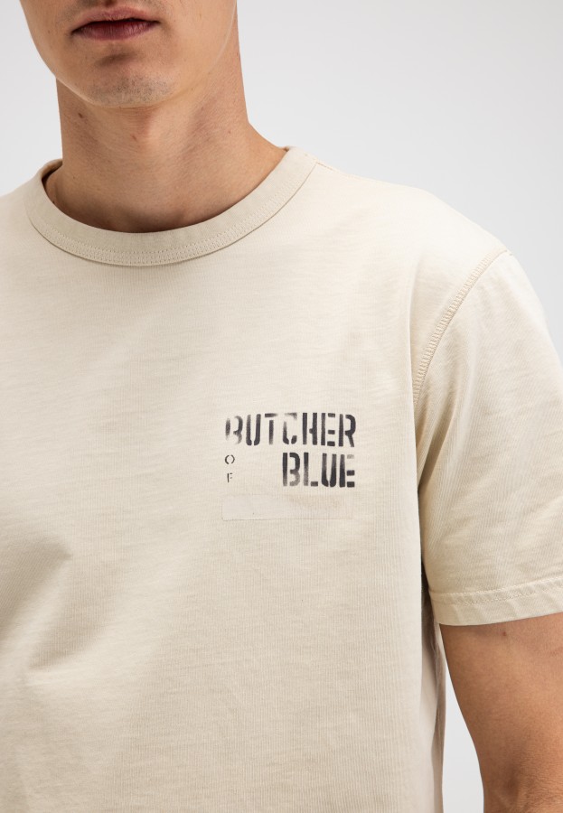 Afbeelding van Army Brush Tee M2622021 Beige Grey 618 T-Shirt - Butcher of Blue