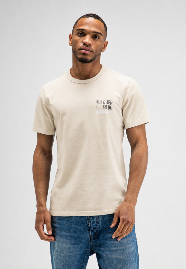 Afbeelding van Army Brush Tee M2622021 Beige Grey 618 T-Shirt - Butcher of Blue
