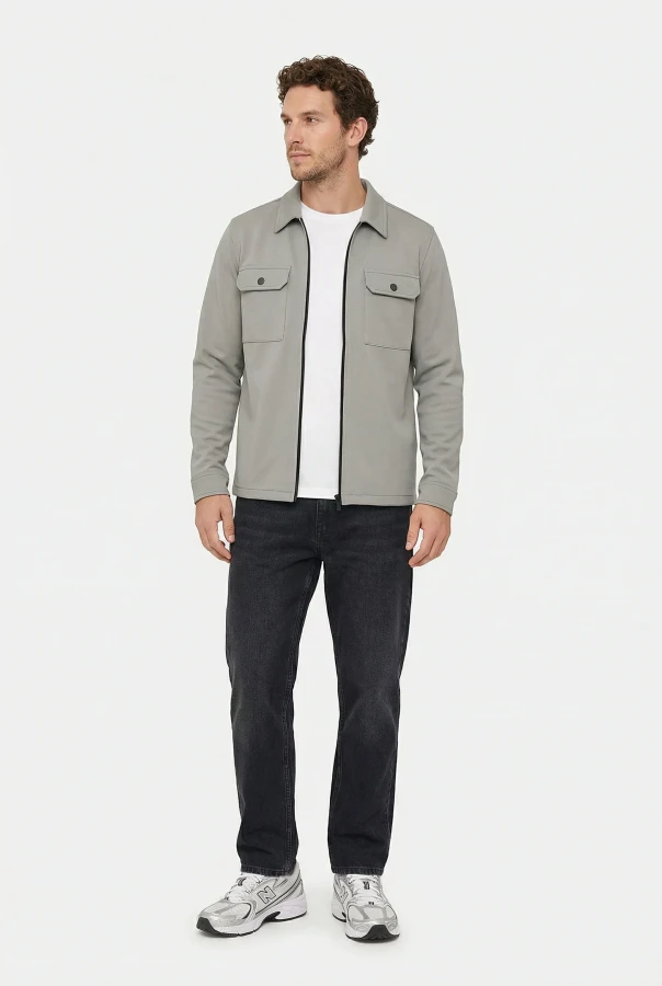 Afbeelding van SHIFT MOS10215 Grey - Heren Overshirt - Solution