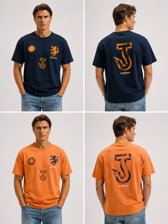 Afbeelding van Army WK Tee - Orange - T-Shirt - Butcher of Blue