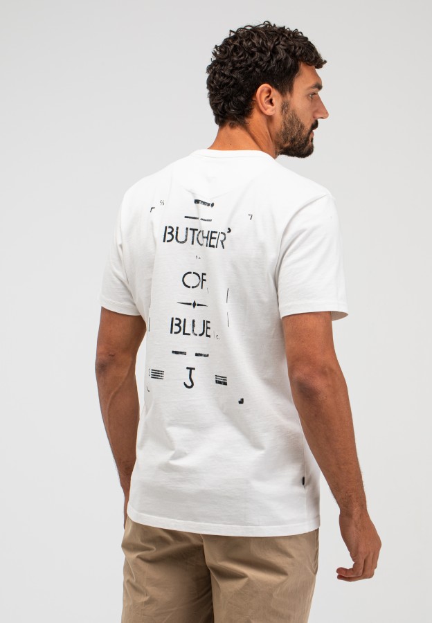 Afbeelding van Army Stencil Tee M2612005 - Titan White 112 T-Shirt - Butcher of Blue