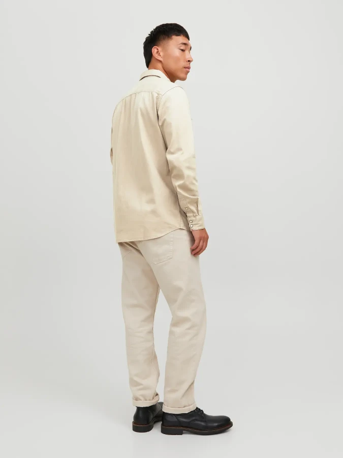 Afbeelding van 12138115 - Sheridan Shirt - Crockery - Jack  & Jones