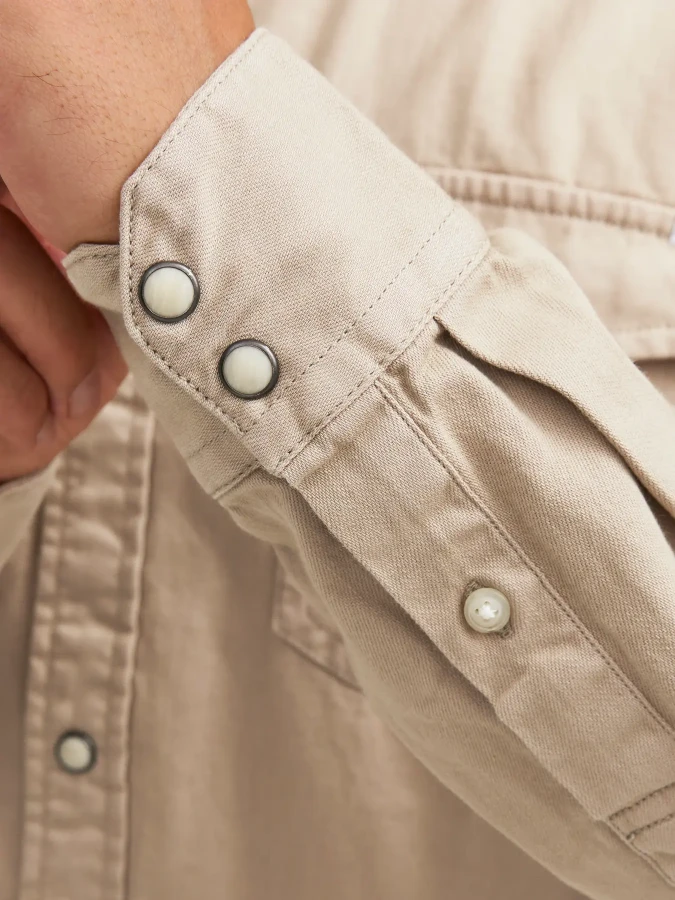 Afbeelding van 12138115 - Sheridan Shirt - Crockery - Jack  & Jones