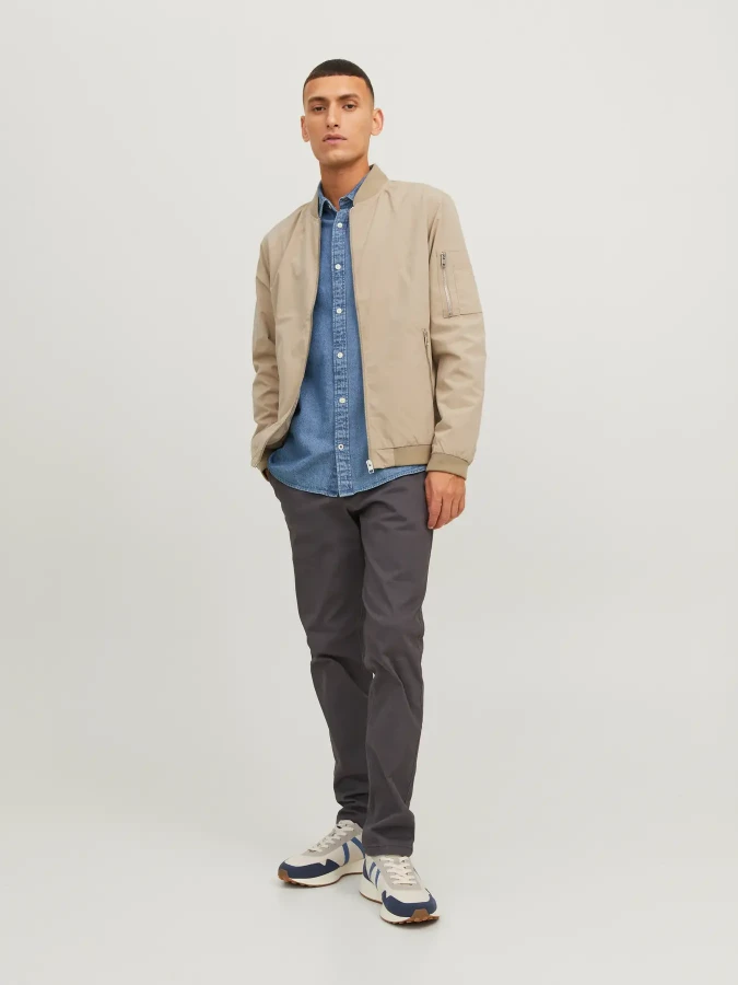 Afbeelding van 12165203 - Rush Bomber Jacket - Crockery  - Jack & Jones