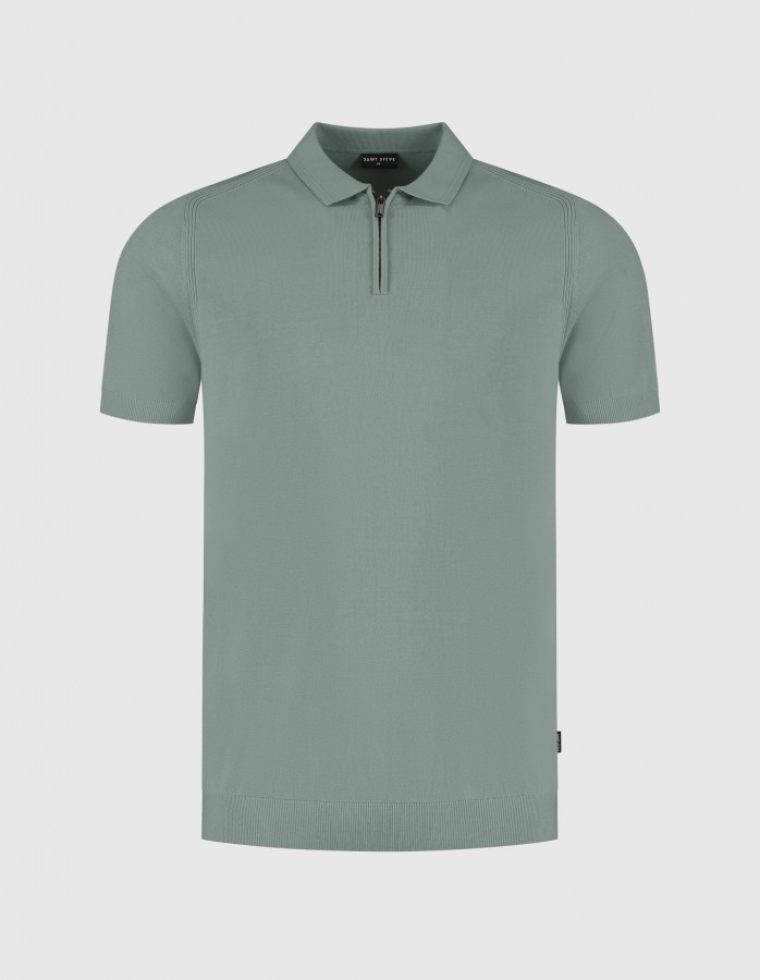 Afbeelding van JOACHIM 60018 Silver Green - Polo Trui - Saint Steve