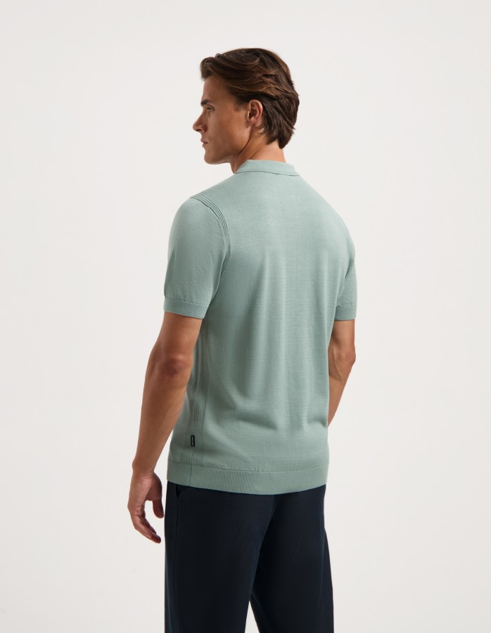 Afbeelding van JOACHIM 60018 Silver Green - Polo Trui - Saint Steve