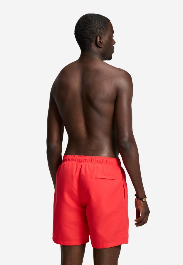 Afbeelding van MIKE SOLID  -1525107100 - 3011 Red Hibiscus - Short - Shiwi